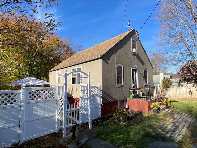 view of side of property