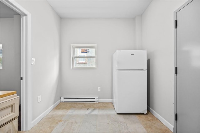 laundry room with baseboard heating