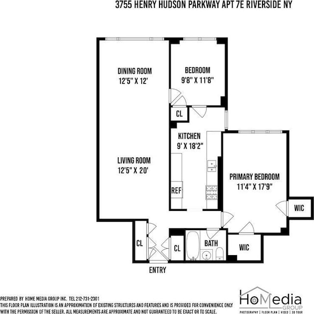 3755 Henry Hudson Pkwy Unit 7E, Bronx, NY 10463 - room layout