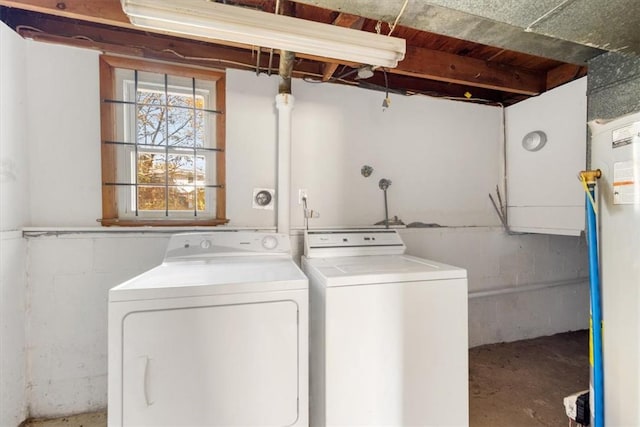 laundry room featuring washer and clothes dryer