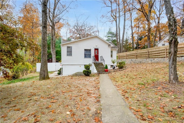 view of front of home