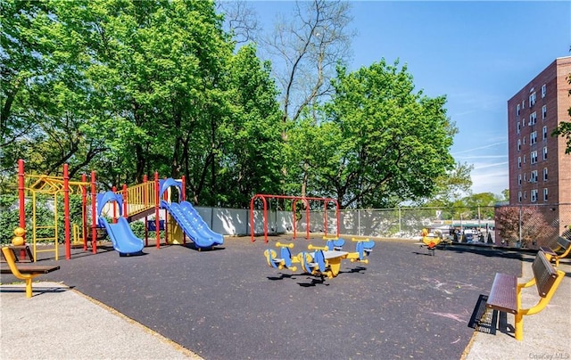 community playground featuring fence