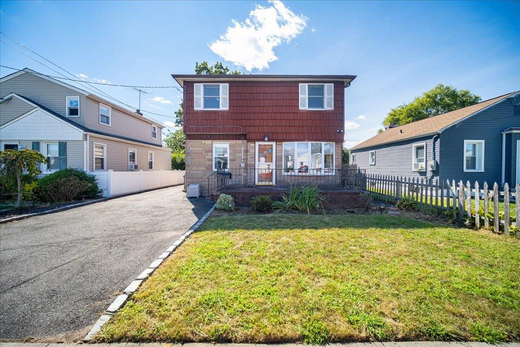 view of property with a front yard