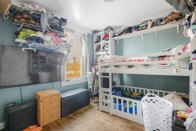 bedroom featuring light hardwood / wood-style floors