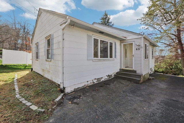 view of front of home