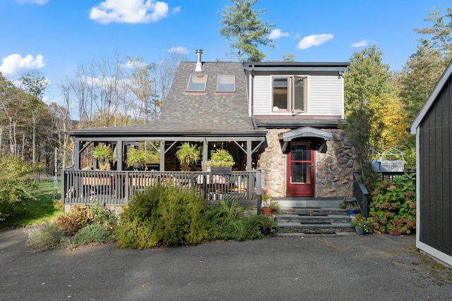 view of front of home