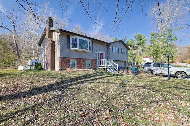 exterior space with a lawn