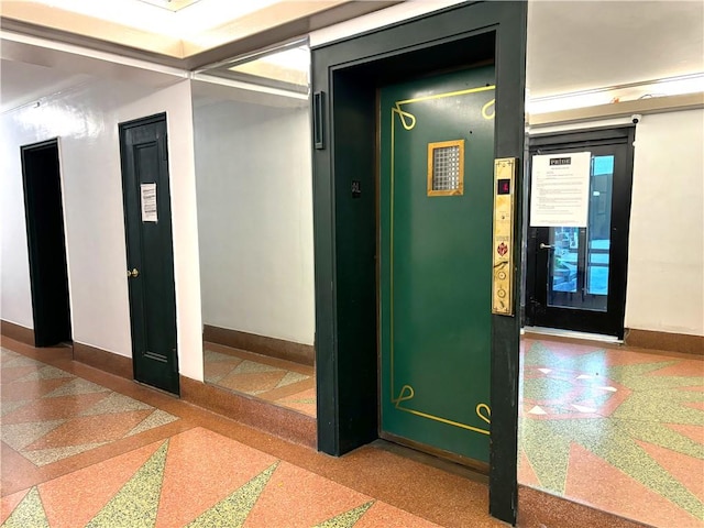 corridor with elevator