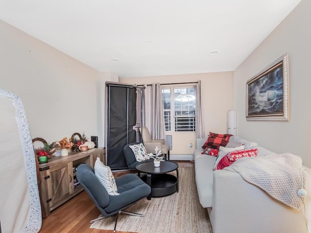 bedroom featuring light hardwood / wood-style floors