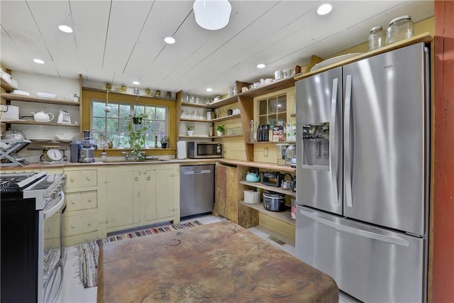 kitchen featuring sink and appliances with stainless steel finishes