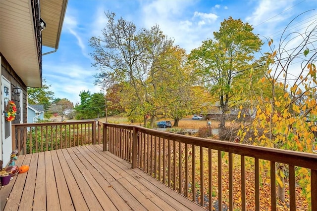 view of wooden terrace