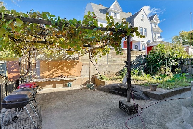 view of patio / terrace with area for grilling