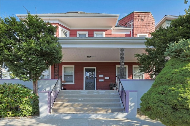 view of front facade with a porch