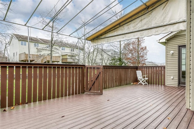 view of wooden terrace