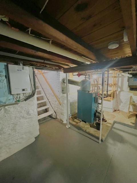 view of basement