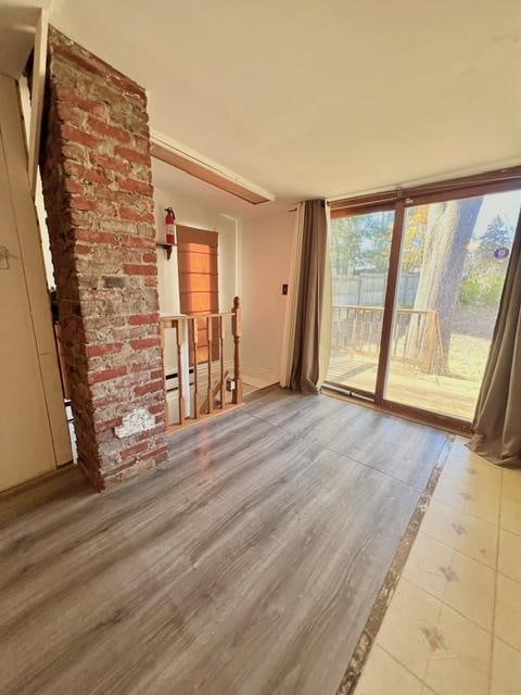 interior space featuring tile patterned flooring