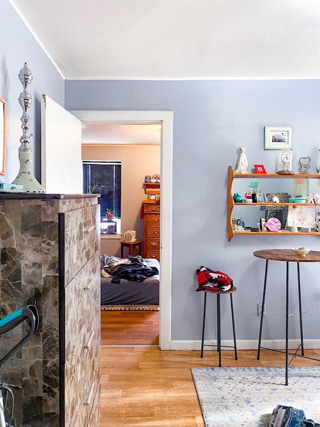 interior space featuring light hardwood / wood-style flooring