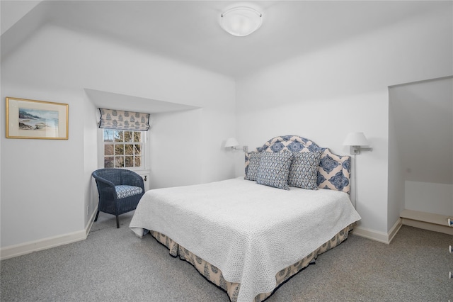 bedroom featuring carpet flooring and baseboards