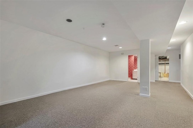 empty room with light carpet