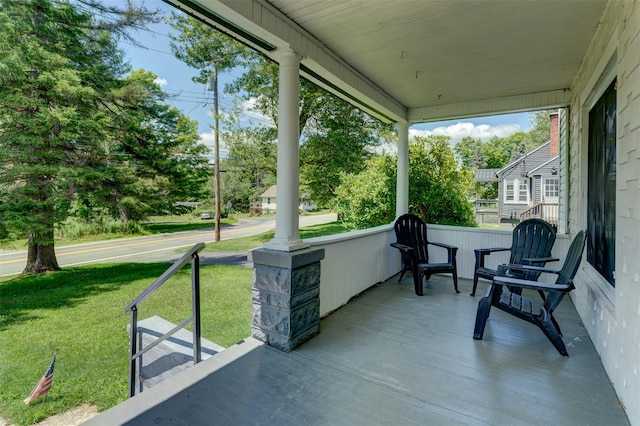 view of sunroom / solarium