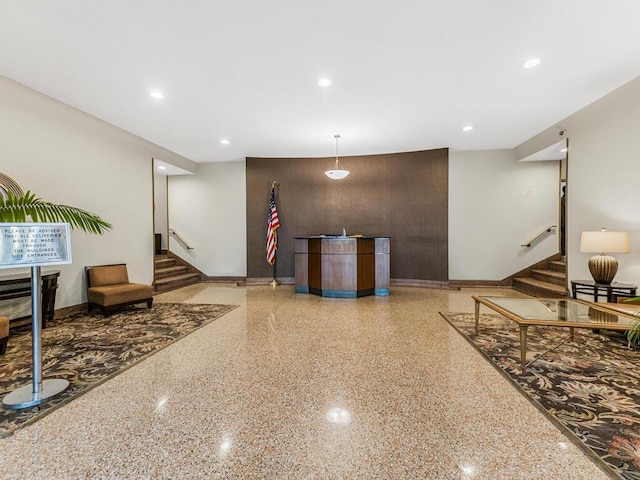 5601 Riverdale Ave Unit 1C, Bronx, NY 10471 - lobby featuring stairway and recessed lighting