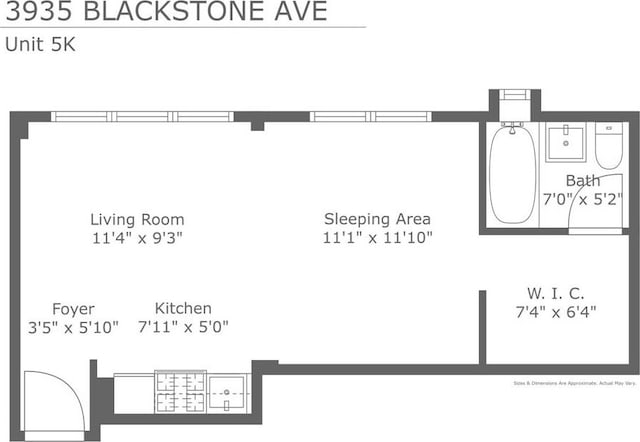 3935 Blackstone Ave Unit 5K, Bronx, NY 10471 - floor plan / room layout