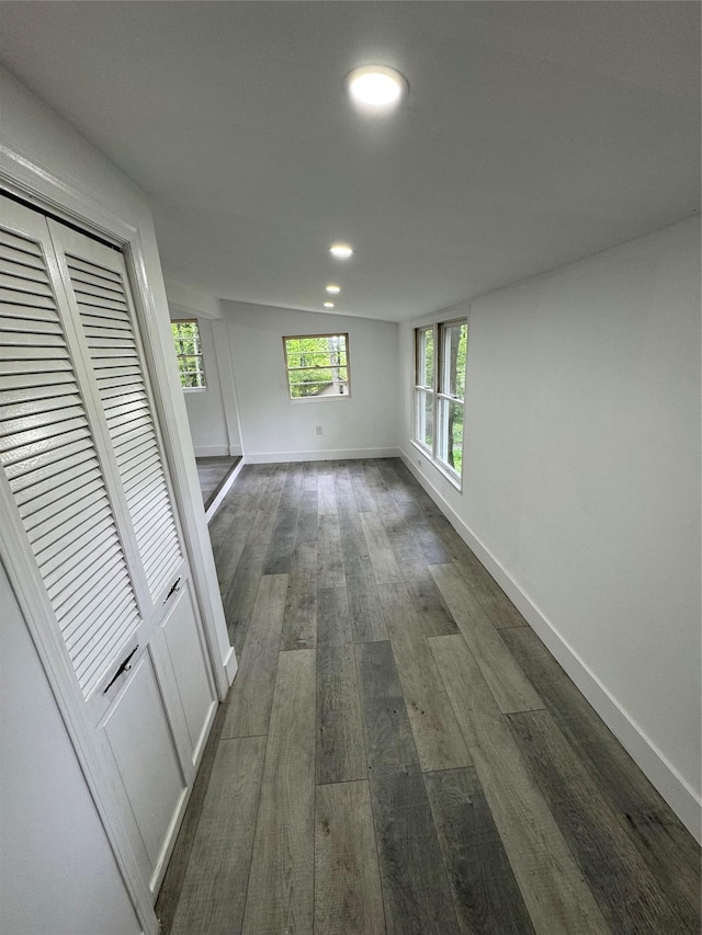 3 Brookside Trl, Monroe, NY 10950 - hall with dark wood-style flooring, baseboards, and recessed lighting