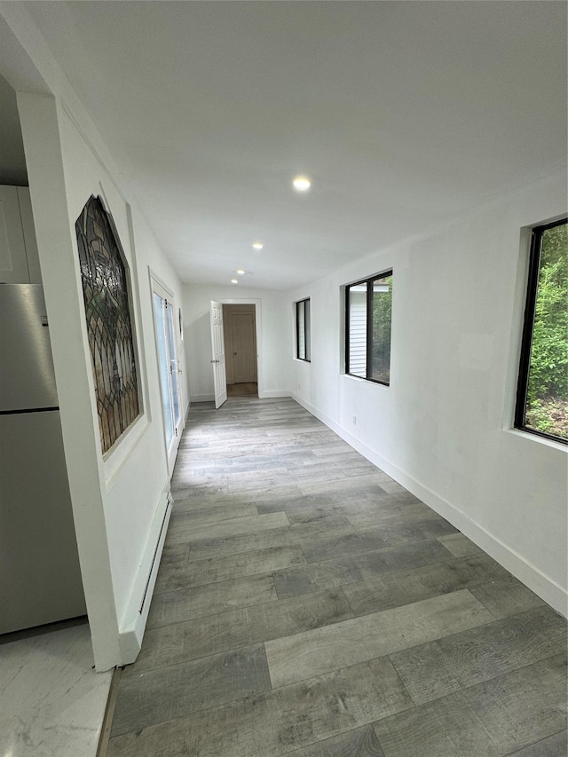 3 Brookside Trl, Monroe, NY 10950 - corridor with recessed lighting, wood finished floors, and baseboards