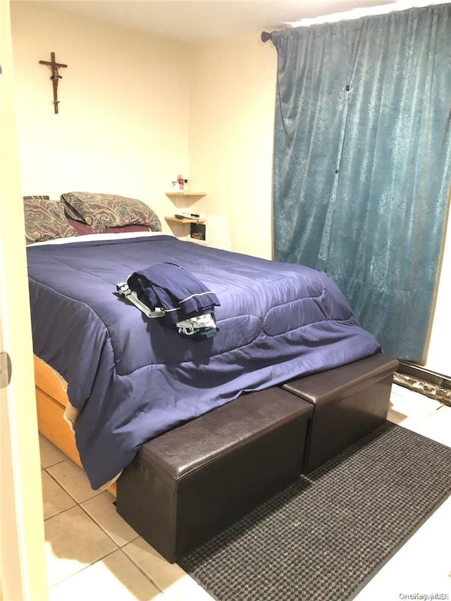 view of tiled bedroom