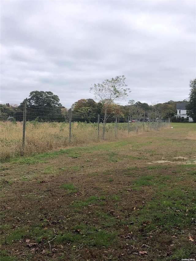 view of yard featuring a rural view