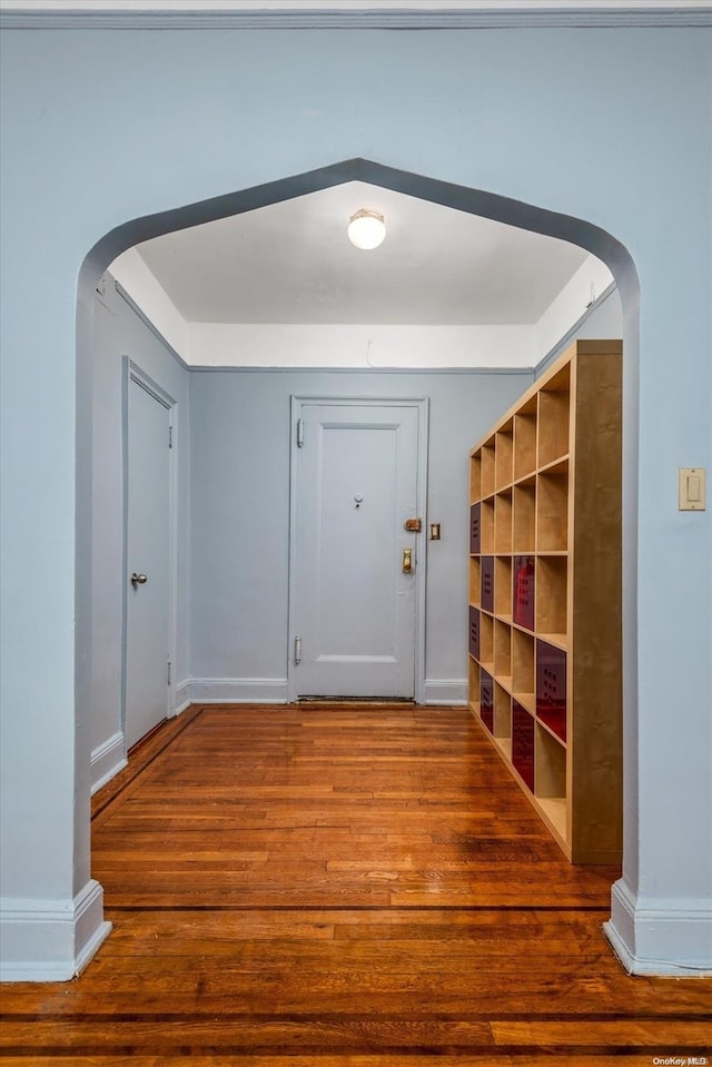 interior space featuring hardwood / wood-style flooring