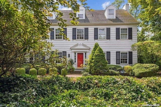 view of colonial home