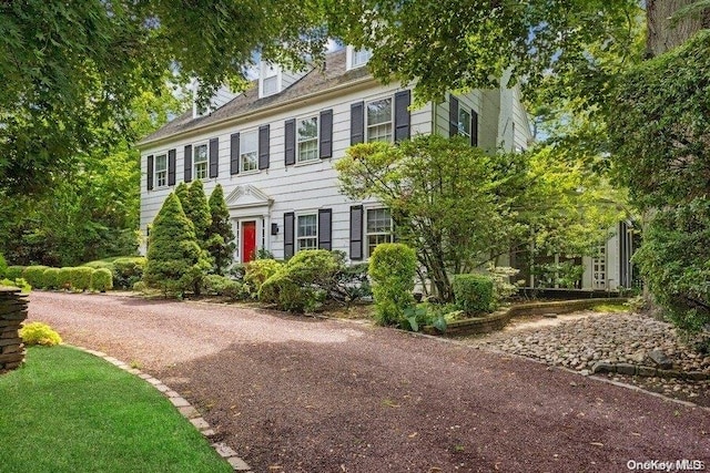 view of colonial home