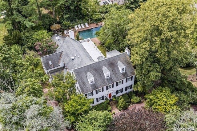 203 Albon Rd, Hewlett Harbor, NY 11557 - view of subject property featuring a pool area