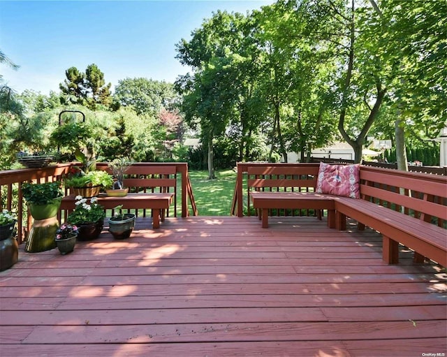 view of wooden terrace