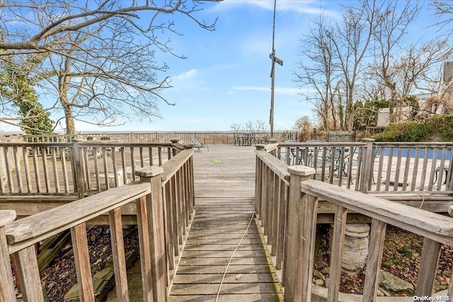 view of community featuring a deck