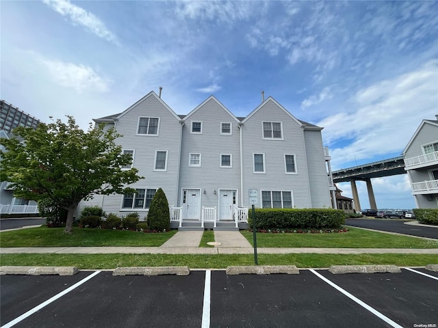 exterior space with a front lawn