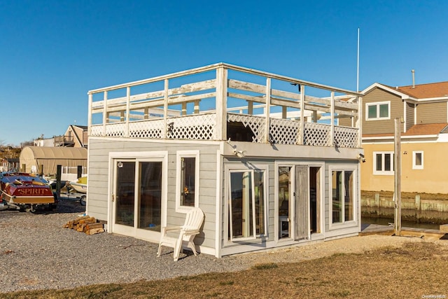 view of rear view of property