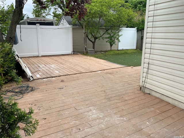 view of wooden terrace