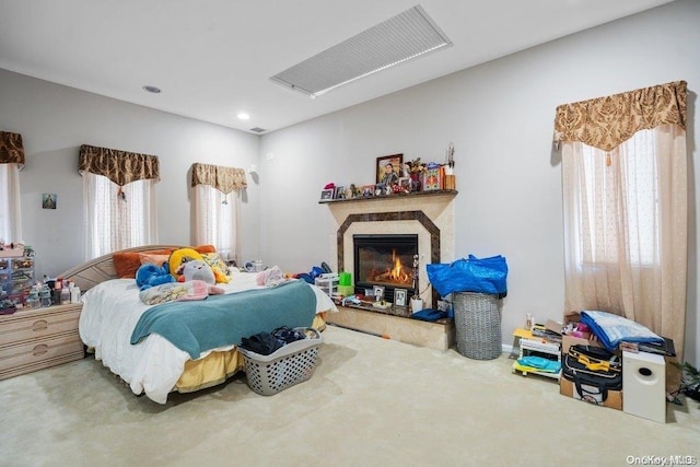 bedroom featuring carpet floors