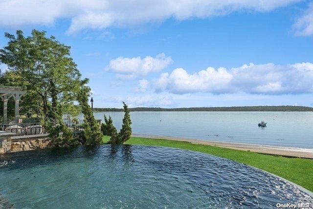 view of water feature