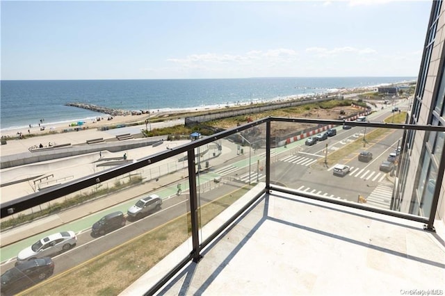 91-16 Shore Front Pkwy Unit 6I, Seaside, NY 11693 - balcony with view of water and beach