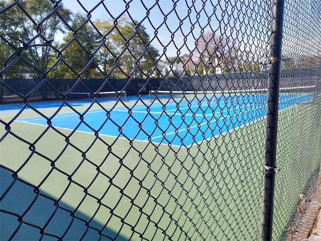 view of tennis court