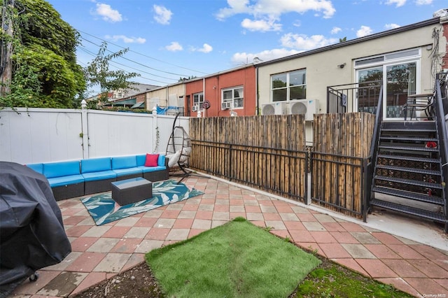 view of patio / terrace featuring outdoor lounge area