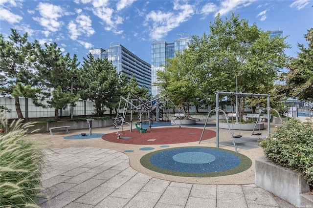 surrounding community featuring a playground