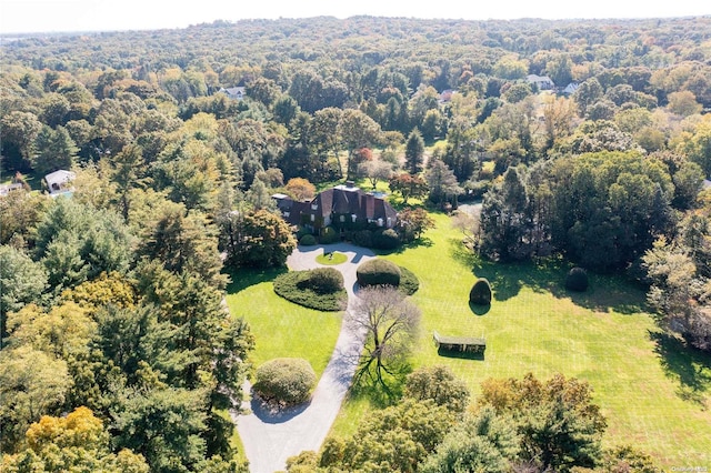 491 Muttontown Rd, Muttontown, NY 11791 - view from above of property with a heavily wooded area