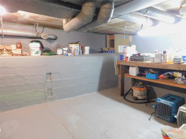 view of basement