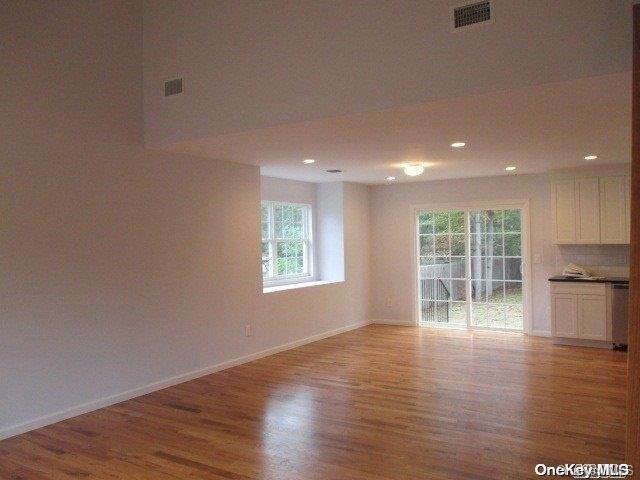 unfurnished room featuring light wood-type flooring and plenty of natural light