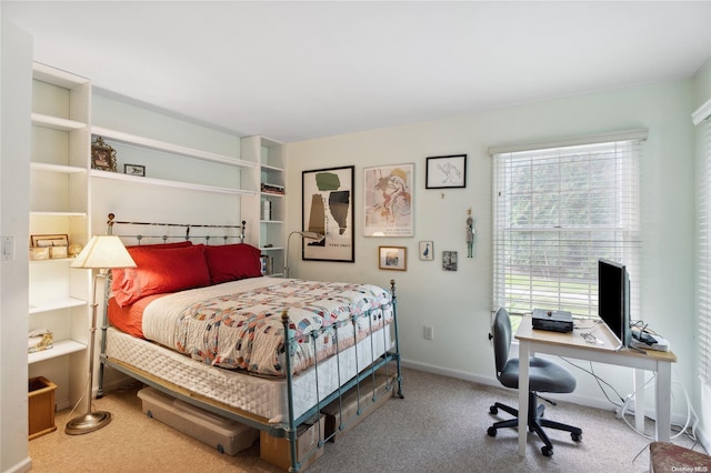 bedroom with carpet flooring