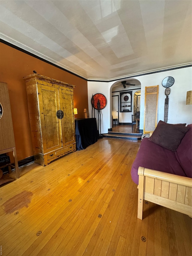 unfurnished living room featuring hardwood / wood-style floors